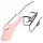 Loveline - rillet fingervibrator (rosa)