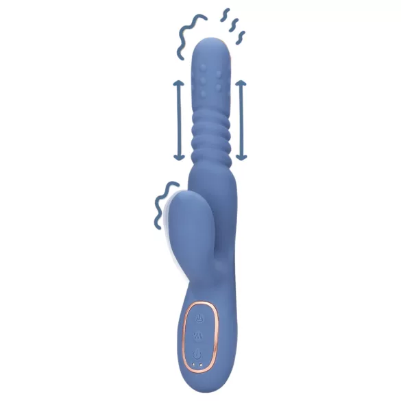 Loveline - oppvarmende støtvibrator (blå)