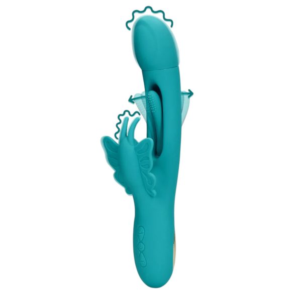 Loveline - sommerfugl-tungevibrator (turkis)