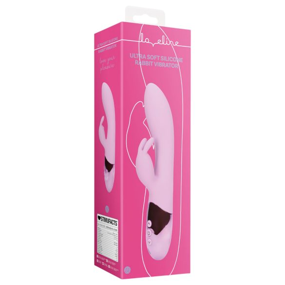 Loveline - oppladbar rabbit-vibrator (rosa)