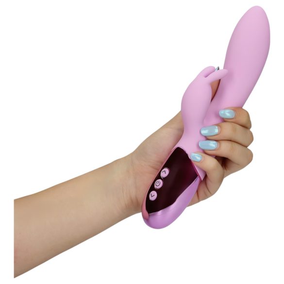 Loveline - oppladbar rabbit-vibrator (rosa)