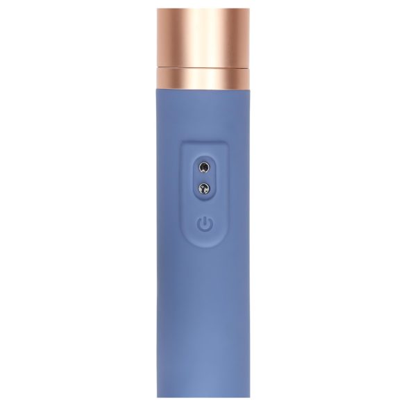 Loveline Travel - Oppladbar vibrator med smøretank (pastell blå)