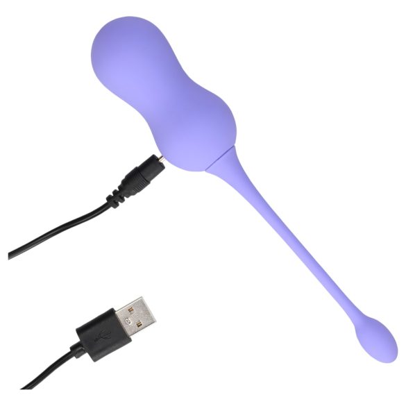 Loveline - oppladbar vibrerende trådløs kegelball (lilla)