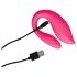 Loveline - oppladbar radiovibrator for par (rosa)