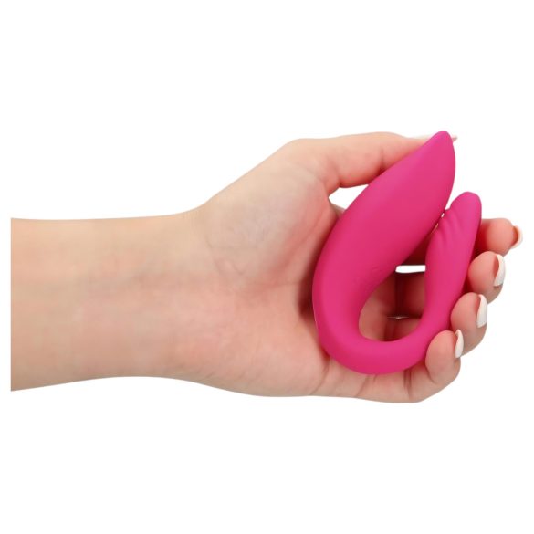 Loveline - oppladbar radiovibrator for par (rosa)