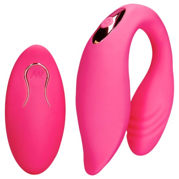 Loveline - oppladbar radiovibrator for par (rosa)