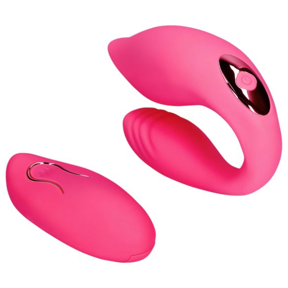 Loveline - oppladbar radiovibrator for par (rosa)