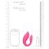 Loveline - oppladbar radiovibrator for par (rosa)