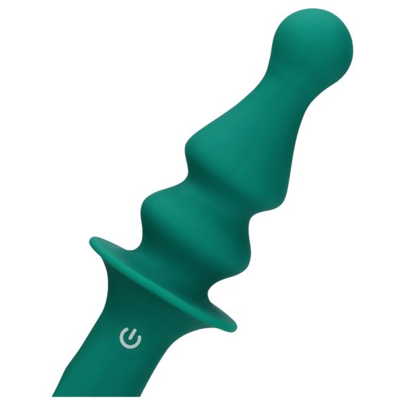 Loveline - oppladbar, perle anale vibrator (grønn)