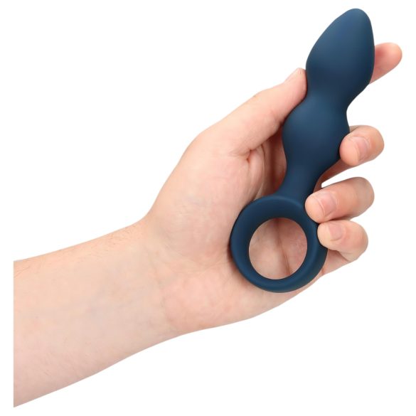 Loveline - ringformet anal dildo - medium (blå)