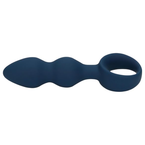 Loveline - ringformet anal dildo - medium (blå)