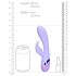 Loveline - oppladbar klitorisvibrator med kaninarm (lilla)