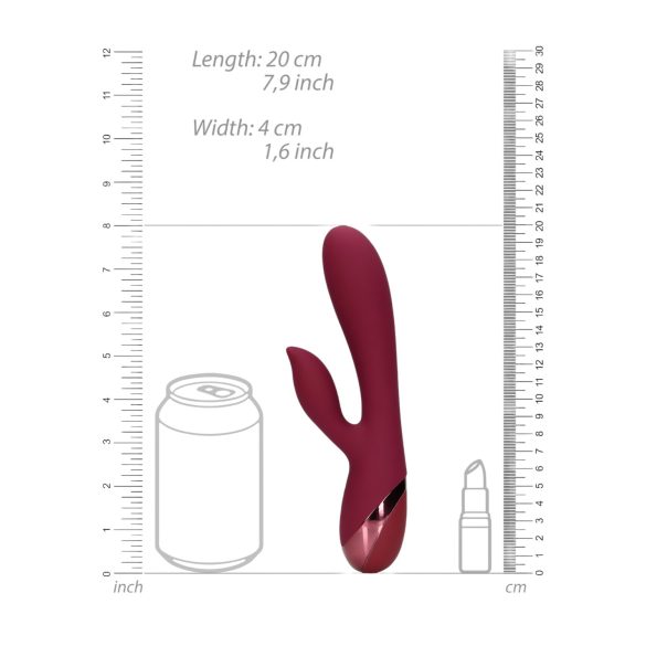 Loveline - oppladbar klitorisstim vibrator (rød)