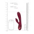 Loveline - oppladbar klitorisstim vibrator (rød)
