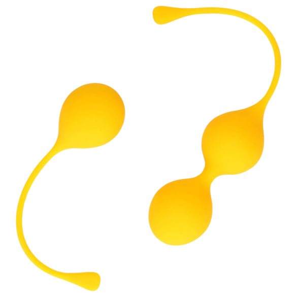 Loveline - silikon geishakulesett - 2 deler (gul)