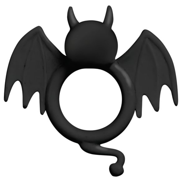 S-Line - flaggermusring for penis (svart)