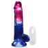 REALROCK - testikler, lysende vibrator - 20 cm