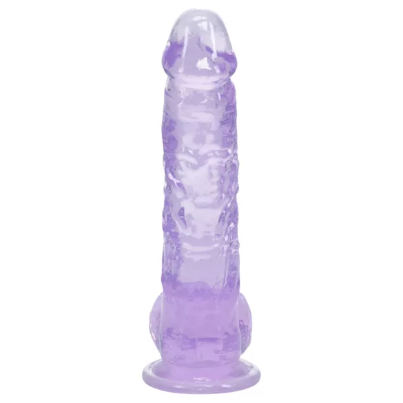 RealRock - realistisk dildo med testikler (lilla) - 12,7 cm