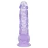 RealRock - realistisk dildo med testikler (lilla) - 12,7 cm