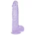 RealRock - realistisk dildo med testikler (lilla) - 12,7 cm
