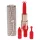 Loveline Candy - leppestiftvibrator med 4 hoder (rosa)