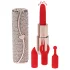 Loveline Candy - leppestiftvibrator med 4 hoder (rosa)