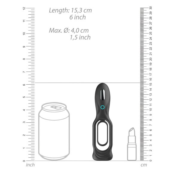 Nr.88 - Vibrerende Penisring (Svart)