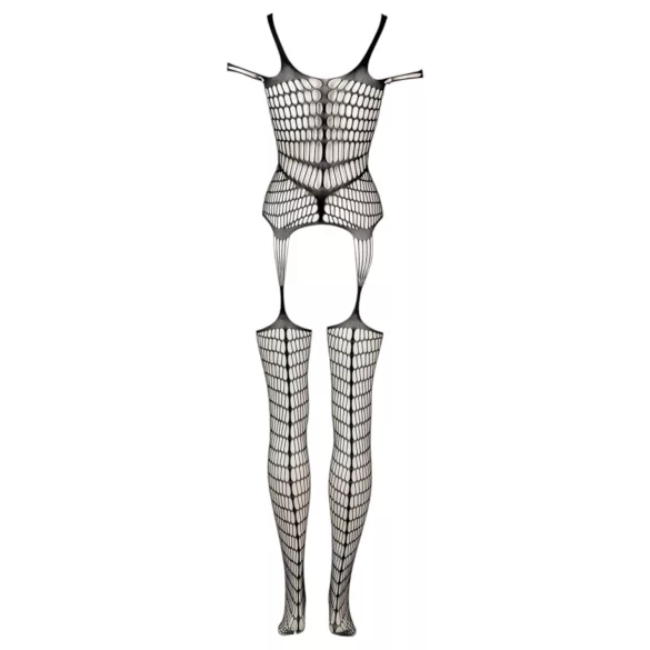 Le Désir - svart netting undertøysoverall (S-XL)
