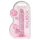 REALROCK - gjennomsiktig naturtro dildo - rosa (17 cm)