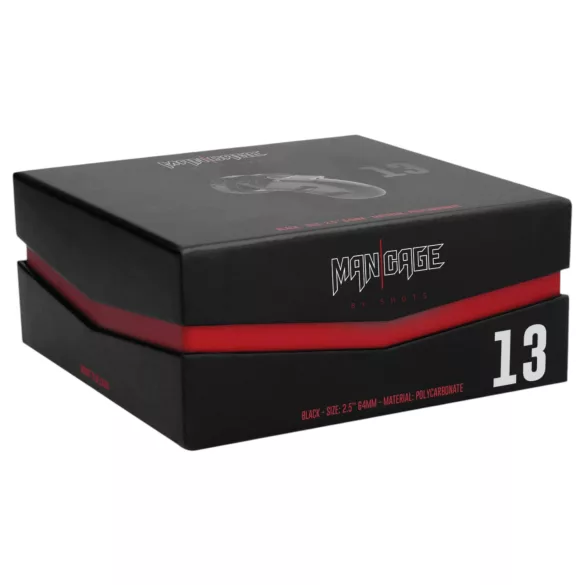 ManCage - Modell 13 penissebur (svart) - 6,5 cm