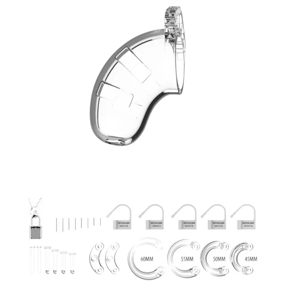 ManCage - Modell 13 penisbur (gjennomsiktig) - 6,5 cm