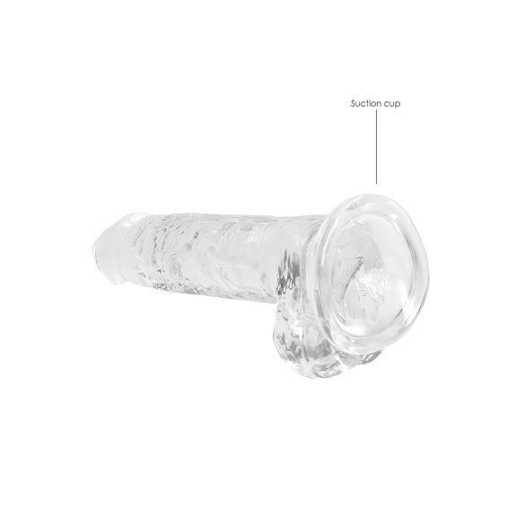REALROCK - Gjennomsiktig realistisk dildo - 17 cm