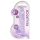 REALROCK - gjennomsiktig realistisk dildo - lilla (19 cm)