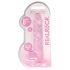 REALROCK - gjennomsiktig naturtro dildo - rosa (19 cm)