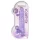 REALROCK - gjennomsiktig realistisk dildo - lilla (22cm)