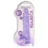 REALROCK - gjennomsiktig realistisk dildo - lilla (22cm)