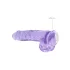 REALROCK - gjennomsiktig realistisk dildo - lilla (22cm)