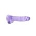 REALROCK - gjennomsiktig realistisk dildo - lilla (22cm)