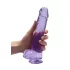 REALROCK - gjennomsiktig realistisk dildo - lilla (22cm)