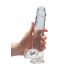 REALROCK - gjennomsiktig naturtro dildo - klar (22 cm)