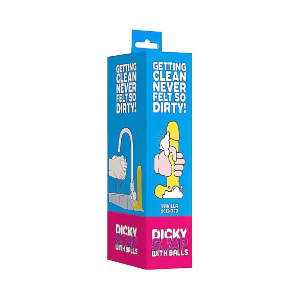 Dicky - såpe formet som penis med testikler - vanilje (210g)