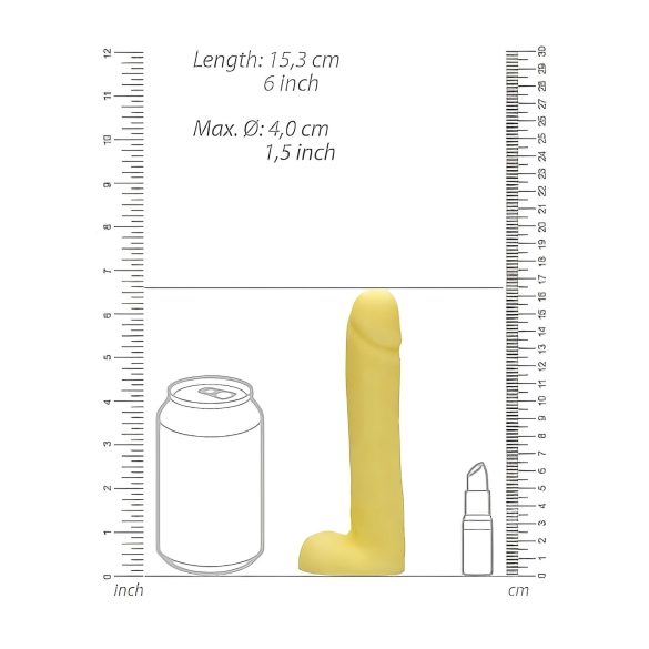 Dicky - såpe formet som penis med testikler - vanilje (210g)