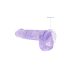 REALROCK - Gjennomsiktig Naturtro Dildo - Lilla (15 cm)