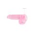 REALROCK - gjennomsiktig naturtro dildo - rosa (15 cm)