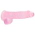 REALROCK - gjennomsiktig naturtro dildo - rosa (15 cm)