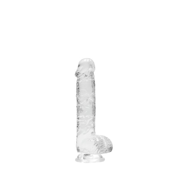 REALROCK - gjennomsiktig naturtro dildo - klar (15 cm)