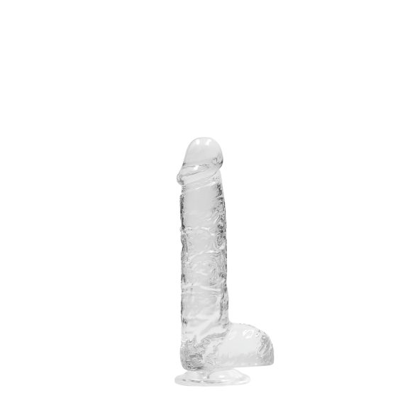 REALROCK - gjennomsiktig naturtro dildo - klar (15 cm)