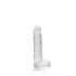 REALROCK - gjennomsiktig naturtro dildo - klar (15 cm)