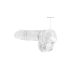 REALROCK - gjennomsiktig naturtro dildo - klar (15 cm)
