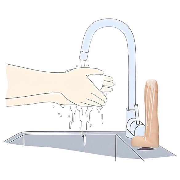 Dicky Cum - såpe med penis og testikler - naturlig (250g)